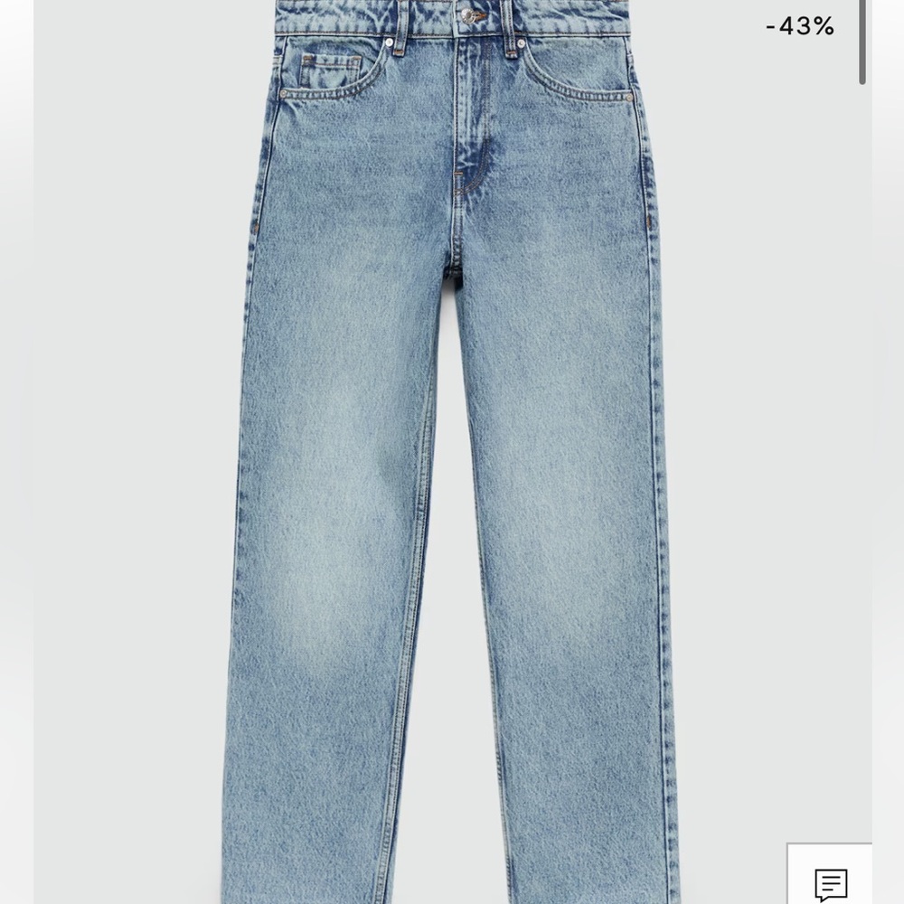 MANGO BLANCA STRAIGHT JEANS